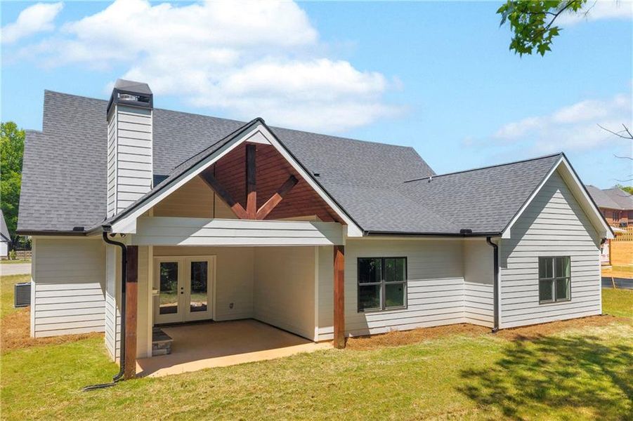 Exterior details and patio area of a home in , Lavonia (Image 29).