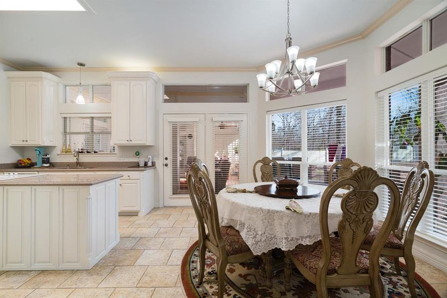 Furnished interior view inside a new home in , Powderly (Image 10).