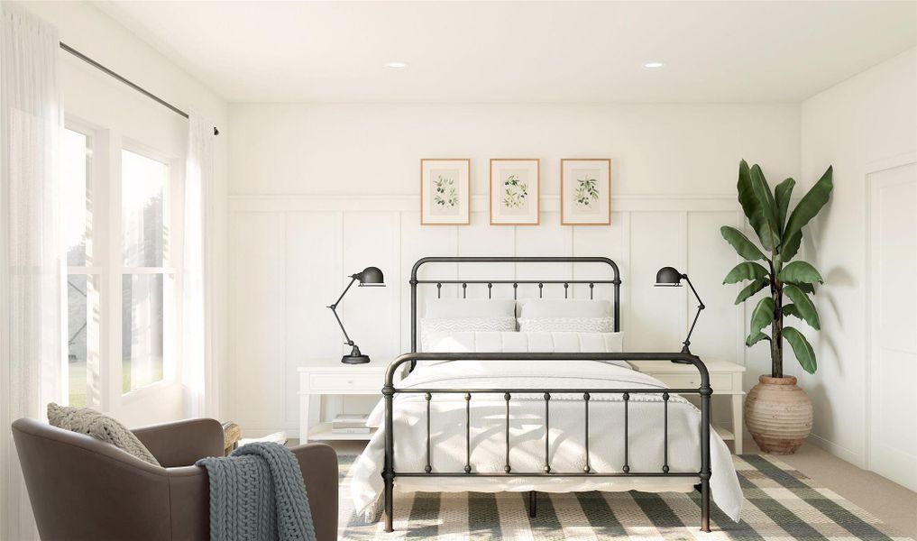 Spacious primary suite (*Artist rendering used for illustration purposes only.) Spacious primary suite (*Artist rendering used for illustration purposes only.)