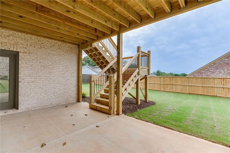 Exterior details and patio area of a home in , Buford (Image 4).
