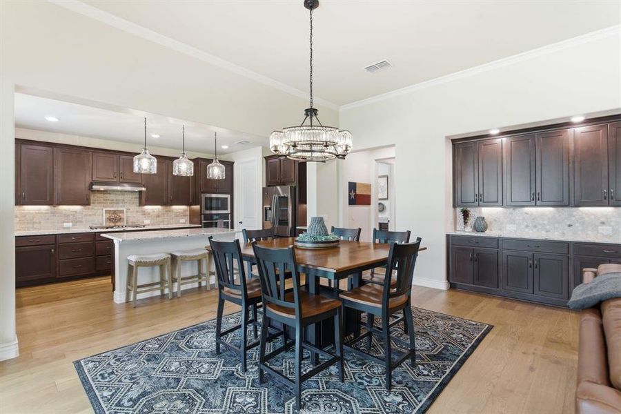 Furnished interior view inside a new home in , Denton (Image 8).
