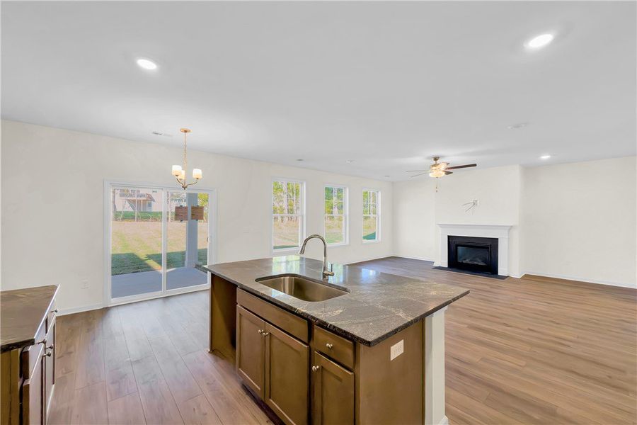 Furnished interior view inside a new home in Brownstone Park, Easley (Image 7). Furnished interior view inside a new home in Brownstone Park, Easley (Image 7).