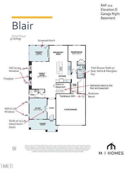 RAF 112 Blair D- Basement- Contract File