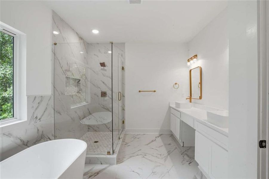 Furnished interior view inside a new home in , Atlanta (Image 12).