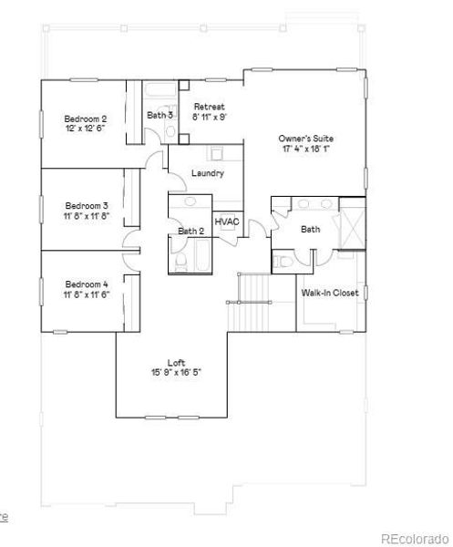 2D floor plan layout of this home in , Erie, CO (Image 2). 2D floor plan layout of this home in , Erie, CO (Image 2).