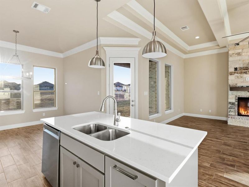 Furnished interior view inside a new home in , Tolar (Image 16).