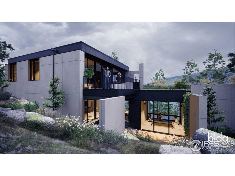 Front exterior of a new home in , Boulder, CO, highlighting curb appeal (Image 1). Front exterior of a new home in , Boulder, CO, highlighting curb appeal (Image 1).