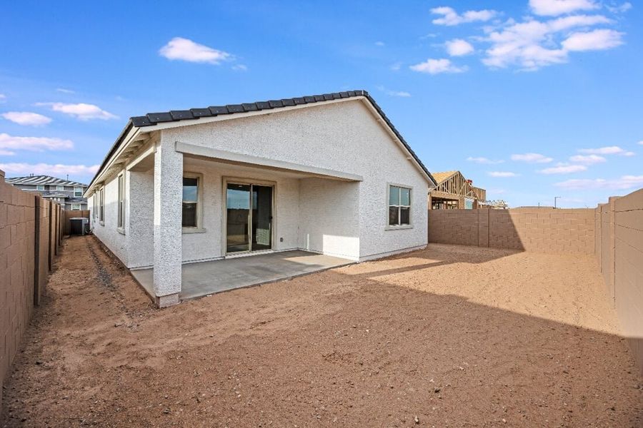 Representative exterior photo of a completed home built from the Sandstone by Taylor Morrison in Artisan at Asante Discovery Collection, Surprise, AZ (Image 20). Representative exterior photo of a completed home built from the Sandstone by Taylor Morrison in Artisan at Asante Discovery Collection, Surprise, AZ (Image 20).