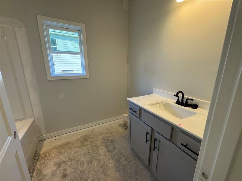 Furnished interior view inside a new home in Rosewood Lake Preserve, Hoschton (Image 4).