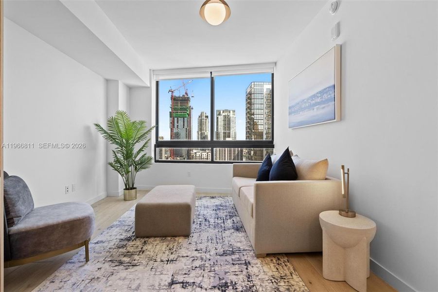 Furnished interior view inside a new home in , Miami (Image 14).