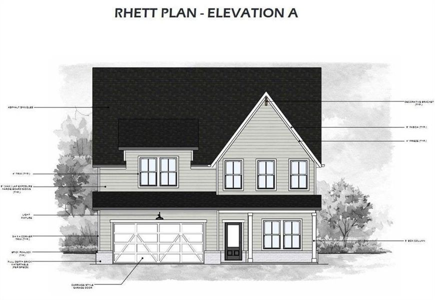 Exterior rendering of this home design in , Cumming, GA (Image 3). Exterior rendering of this home design in , Cumming, GA (Image 3).