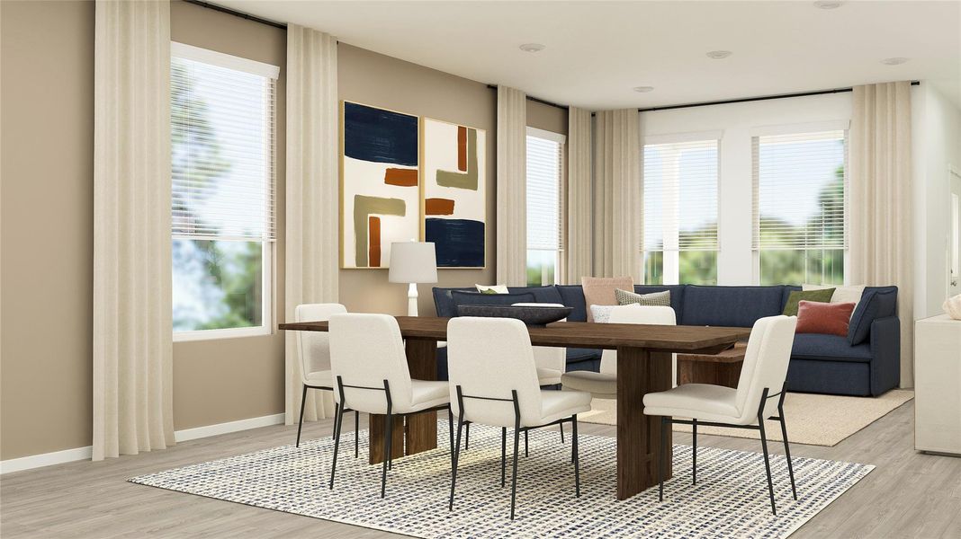 Furnished interior view inside a new home in Moore Landing, Magnolia (Image 19).