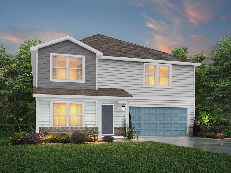 Representative exterior photo of a completed home built from the Jefferson by National HomeCorp in Villages of Mayfield, Cleburne, TX (Image 30).