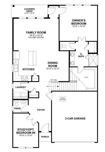 2D floor plan layout of this home in Estancia West, Manchaca, TX (Image 5).