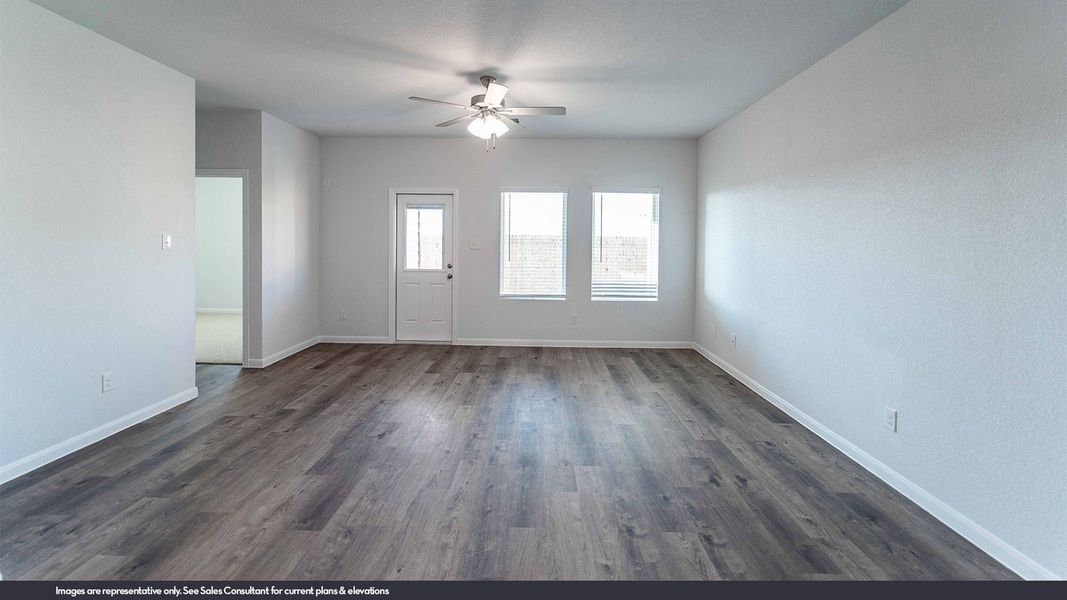 Representative unfurnished interior of a home built from the Maple by CastleRock Communities in Chasin Heights, Converse (Image 12).