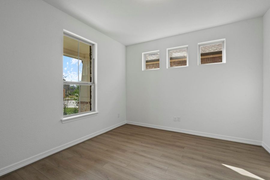 The home office features French doors, beautiful floors, large windows that give a fresh feel, this space promotes focus and creativity. The home office features French doors, beautiful floors, large windows that give a fresh feel, this space promotes focus and creativity.