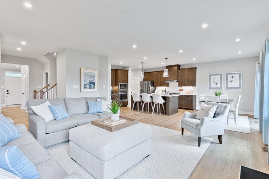 Representative furnished interior of a home built from the Anderson by Ryan Homes in Canterbrook Farms, Fountain Inn (Image 21).