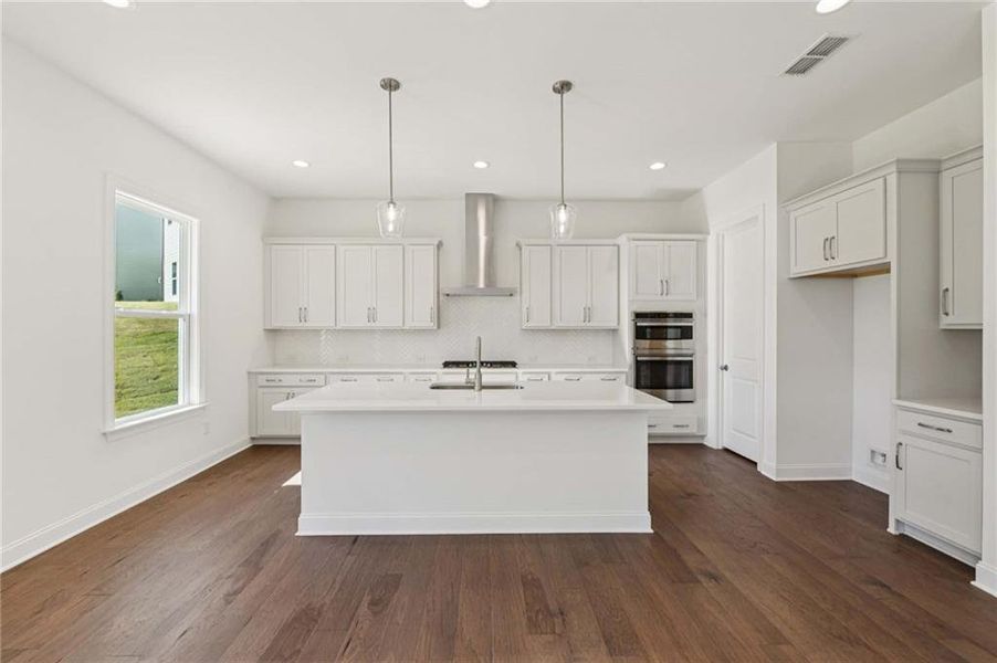 Furnished interior view inside a new home in East Harbor II at Chestatee, Dawsonville (Image 8).