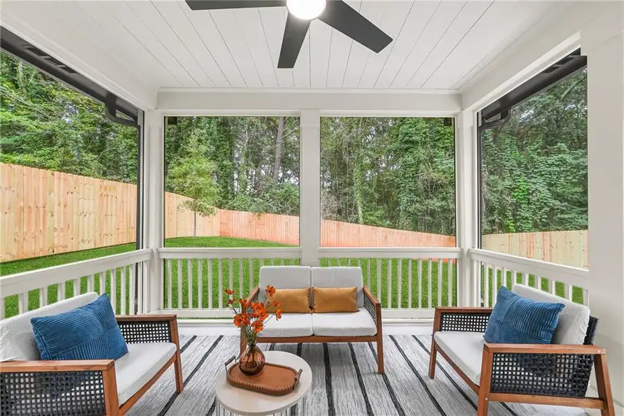 Exterior details and patio area of a home in , Scottdale (Image 4).