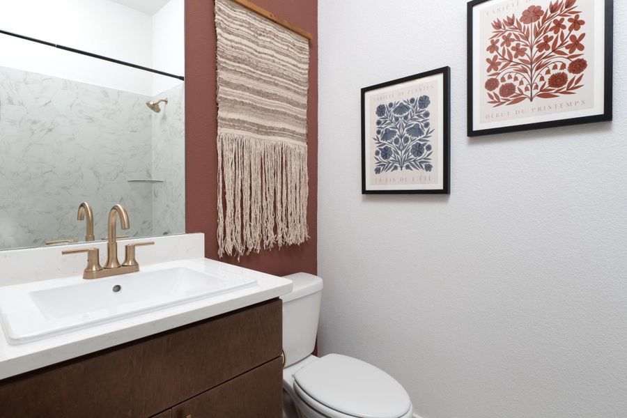 Representative furnished interior of a home built from the Mila by Tri Pointe Homes in Discovery Collection at The Meadows, Krum (Image 15).