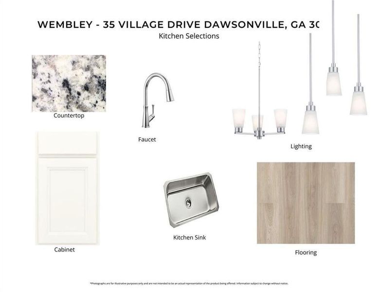 Sample of building materials used in homes in Villas at Gold Creek, Dawsonville (Image 5).