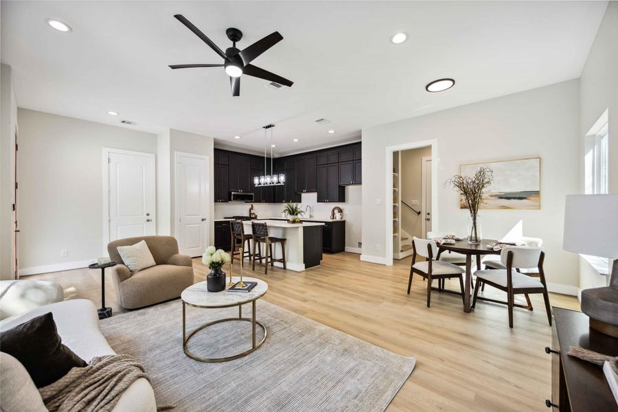 Furnished interior view inside a new home in , Houston (Image 5). Furnished interior view inside a new home in , Houston (Image 5).