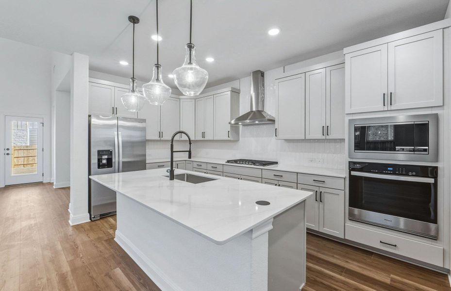 Furnished interior view inside a new home in Santa Rita Ranch, Liberty Hill (Image 9).