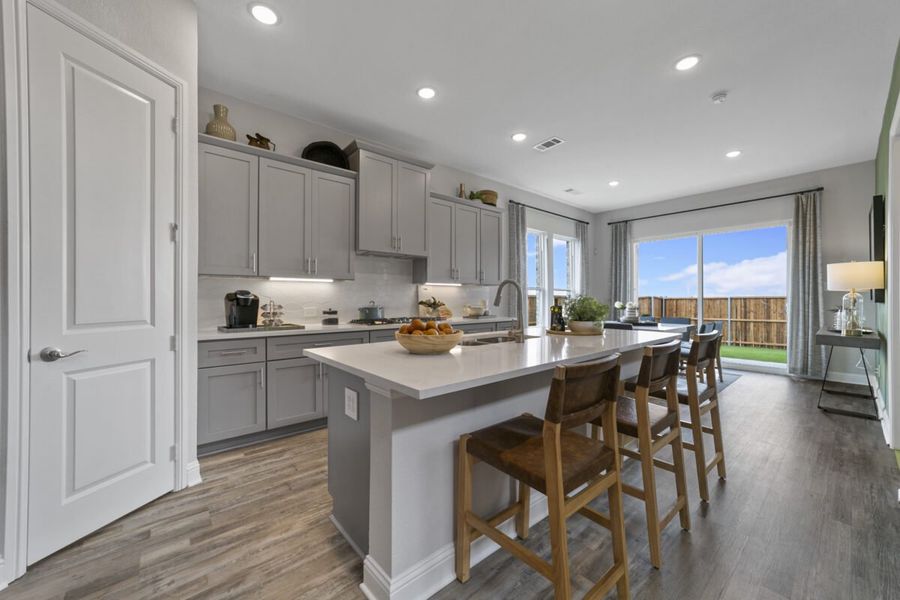 Representative furnished interior of a home built from the Duets D417 by Landon Homes in Lexington Frisco, Frisco (Image 23).