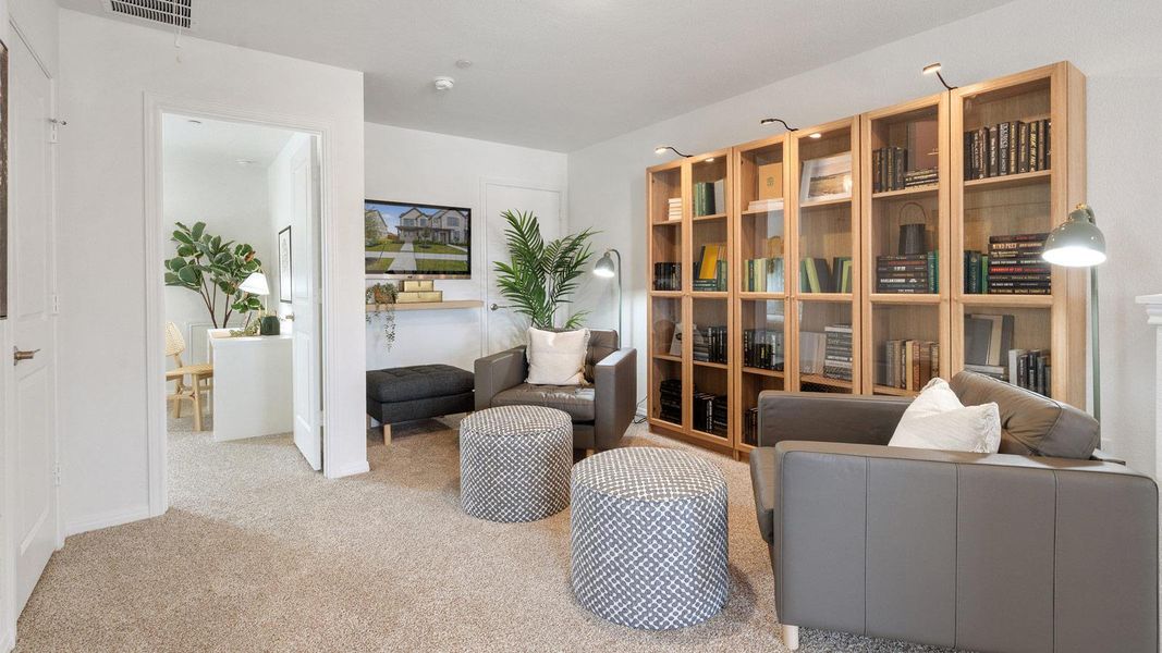 Furnished interior view inside a new home in Avery Centre, Round Rock (Image 9).