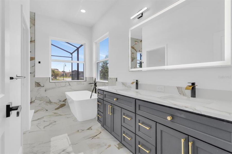 Furnished interior view inside a new home in , Haines City (Image 10).