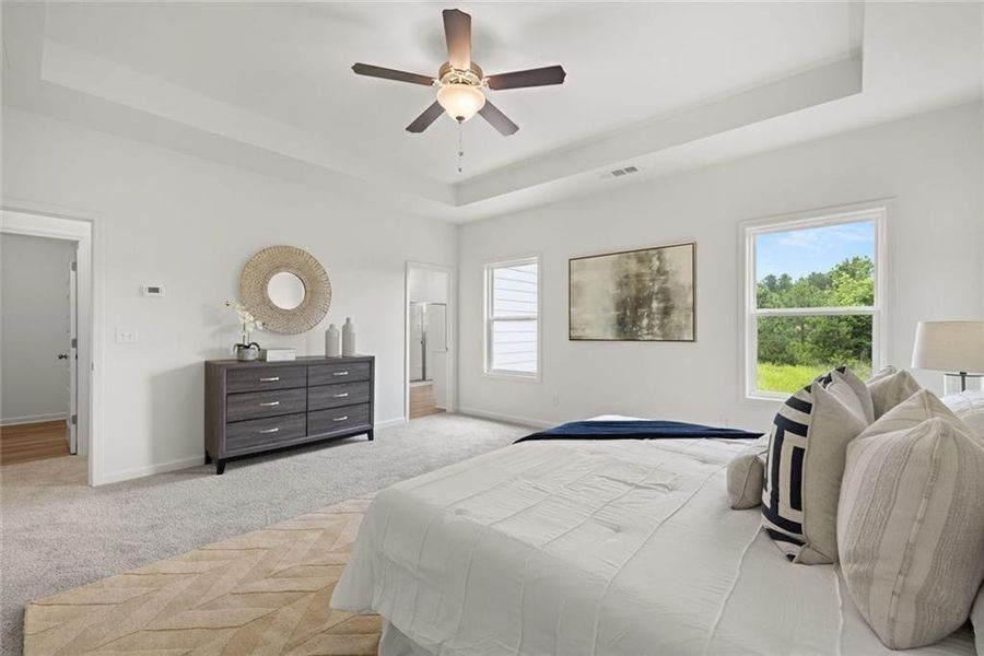 Furnished interior view inside a new home in , Loganville (Image 39).