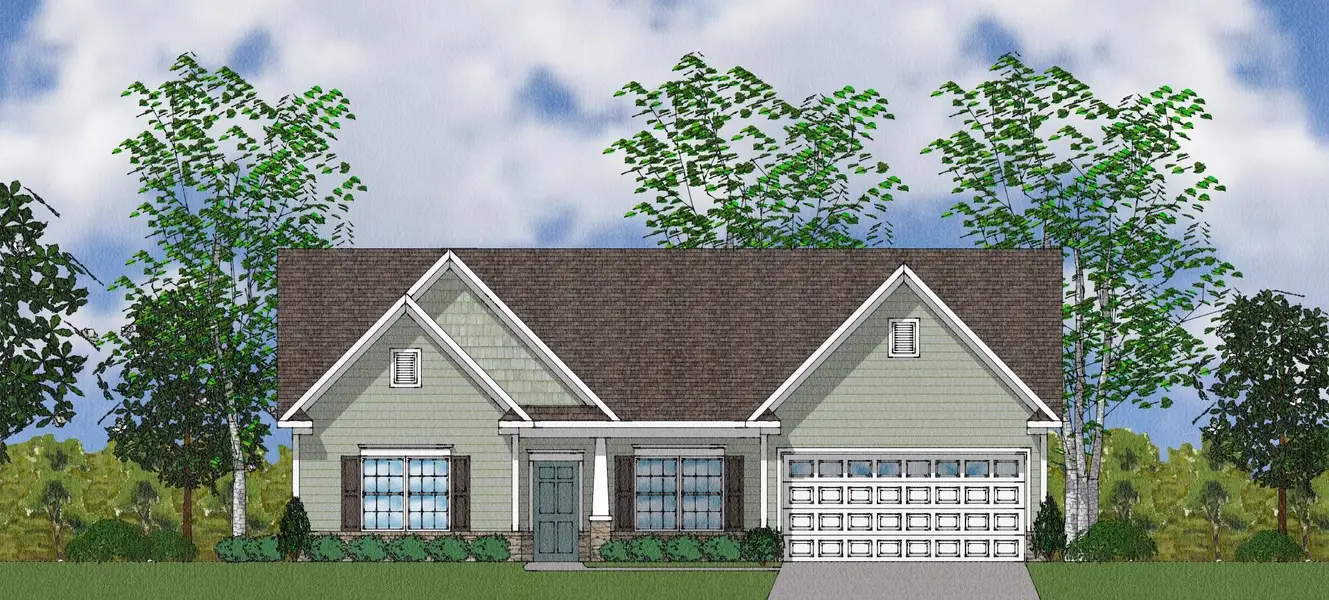 Representative exterior photo of a completed home built from the Callista - Winsome Collection by Mungo Homes in Cadence, Greensboro, NC (Image 4). Representative exterior photo of a completed home built from the Callista - Winsome Collection by Mungo Homes in Cadence, Greensboro, NC (Image 4).