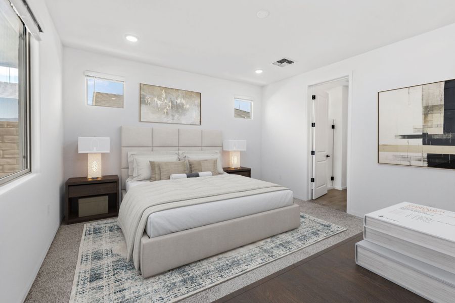 Representative furnished interior of a home built from the Brandy by Mattamy Homes in Oasis At Rocking K, Vail (Image 6).