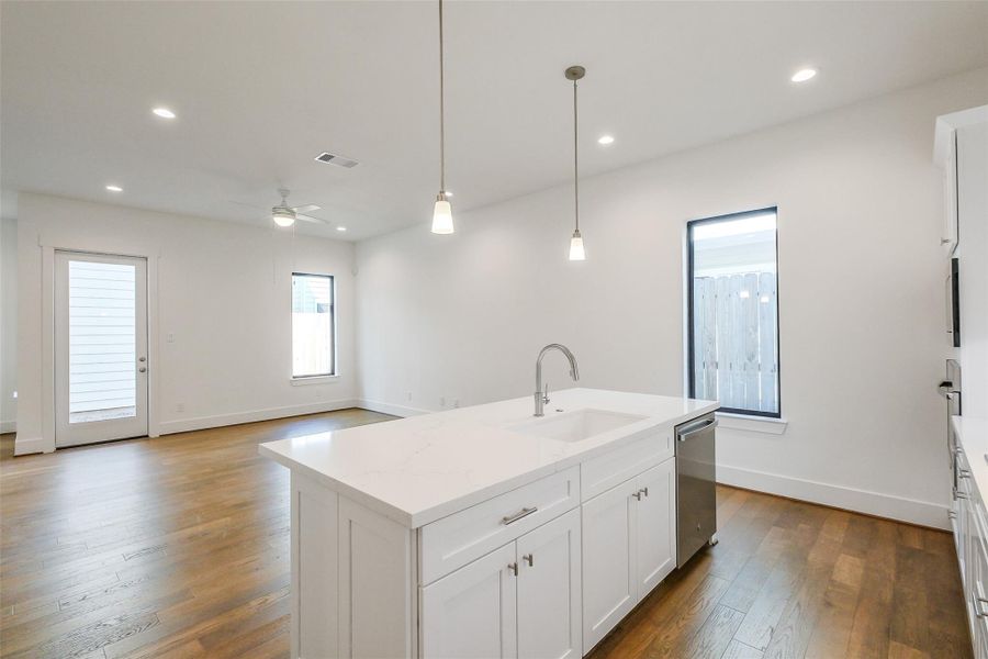 Furnished interior view inside a new home in Timbergrove Trails, Houston (Image 3).