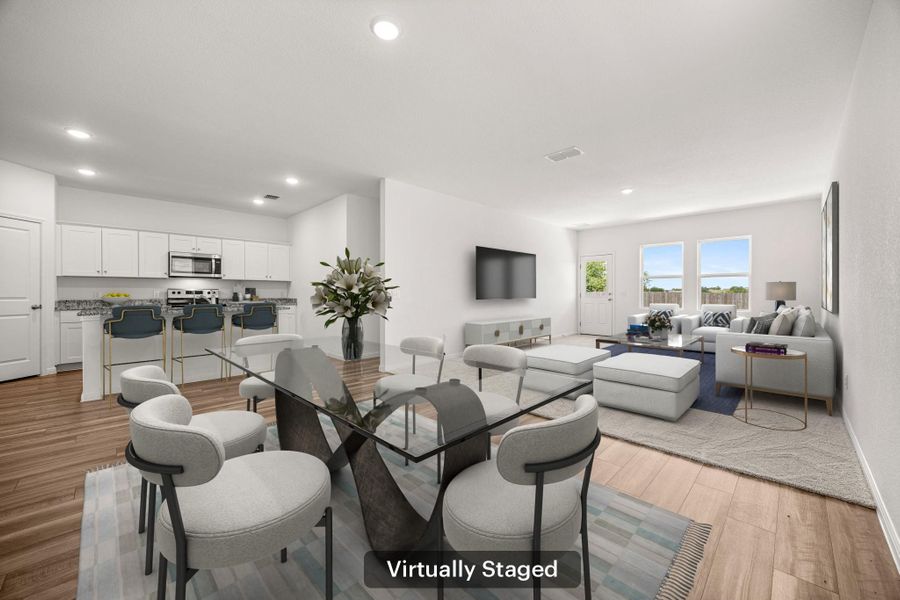 Furnished interior view inside a new home in Cottonwood Farms, Hutto (Image 8).