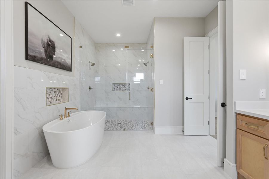 Furnished interior view inside a new home in , Willis (Image 17).
