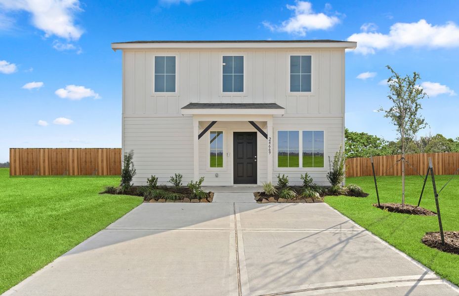 Representative exterior details of a home built from the Chester by Centex in The Courtyards at Stokesbury, Waller (Image 3).