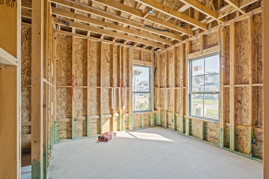 In-progress construction of a new home in The Park and The Reserve, Fulshear, TX (Image 16).