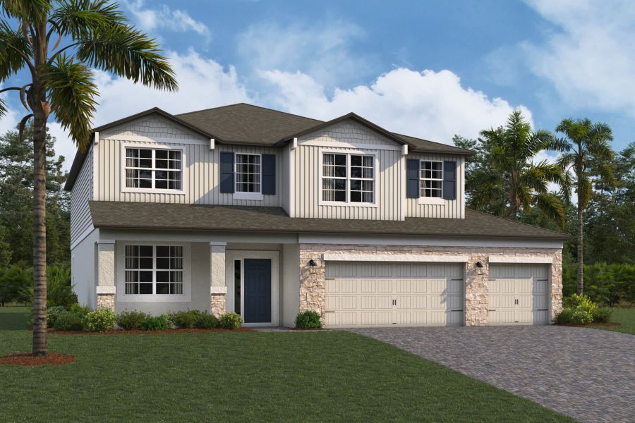 Mira Lago Elevation E - Siding