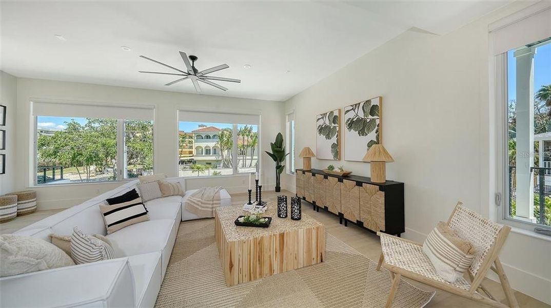 Furnished interior view inside a new home in , Sarasota (Image 61).