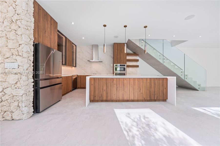 Furnished interior view inside a new home in , Miami (Image 11).