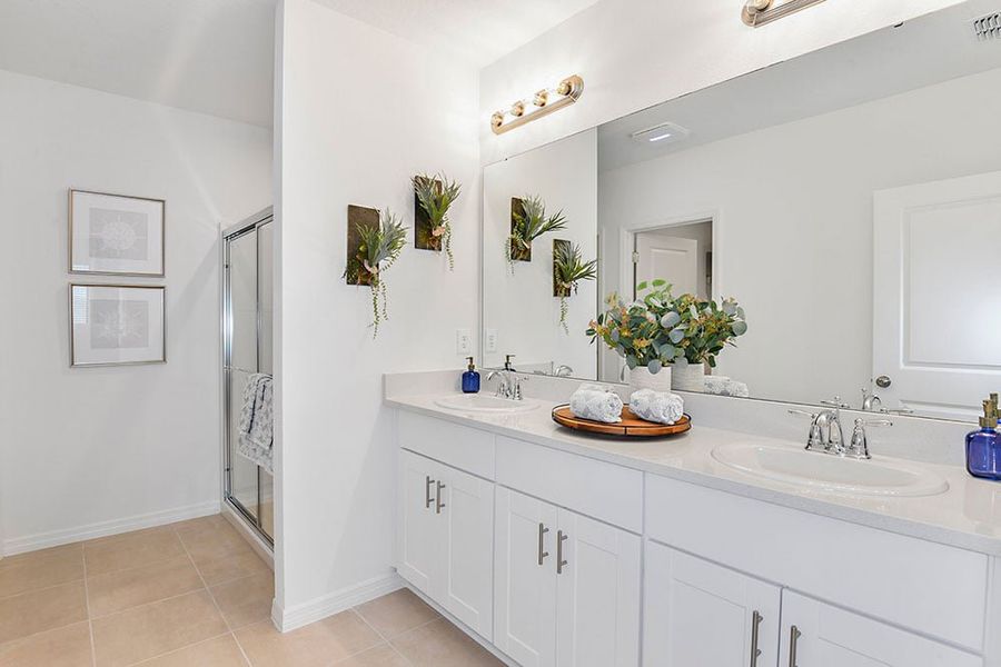 Furnished interior view inside a new home in Waterstone, Groveland (Image 16).