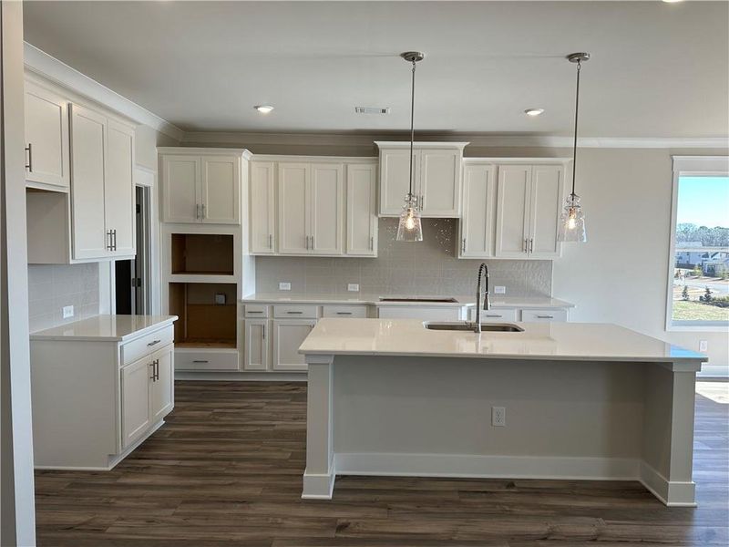 Furnished interior view inside a new home in Rosewood Lake Preserve, Hoschton (Image 11).
