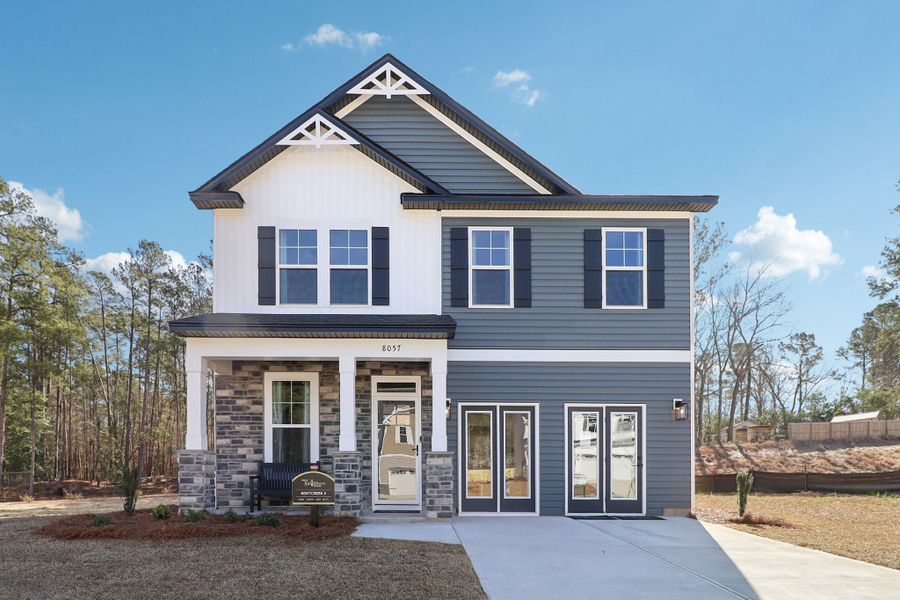 Representative exterior photo of a completed home built from the Bentcreek II by Great Southern Homes in Shiloh Trail, Wellford, SC (Image 26).