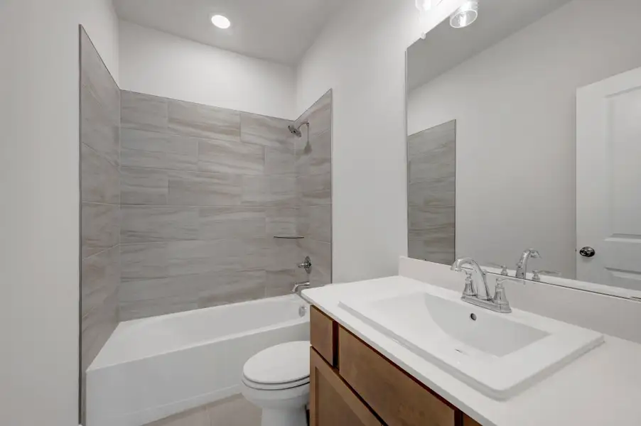 Furnished interior view inside a new home in The Meadows, Denton (Image 12).