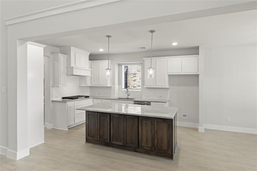 Furnished interior view inside a new home in Villages of Creekwood, Frisco (Image 7). Furnished interior view inside a new home in Villages of Creekwood, Frisco (Image 7).