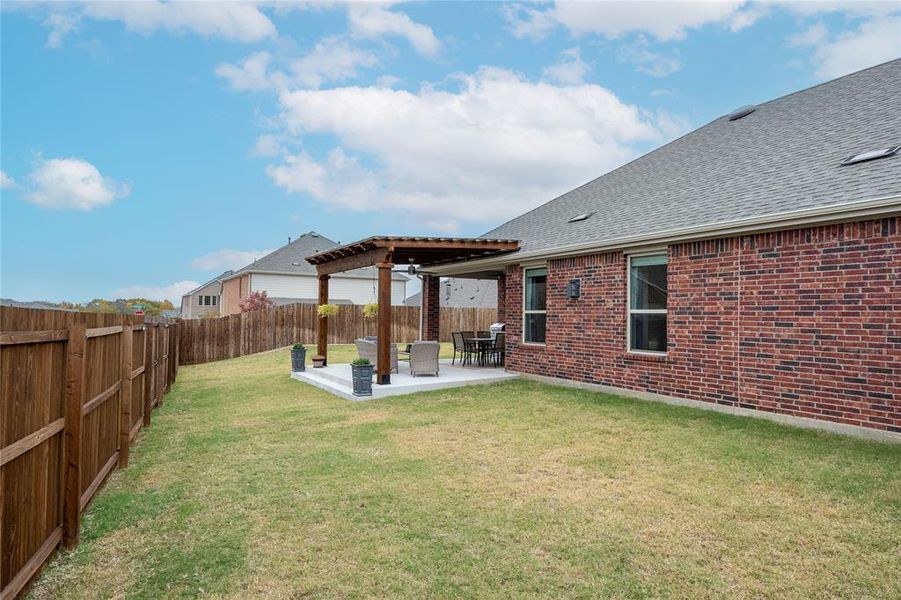 View of yard featuring a patio