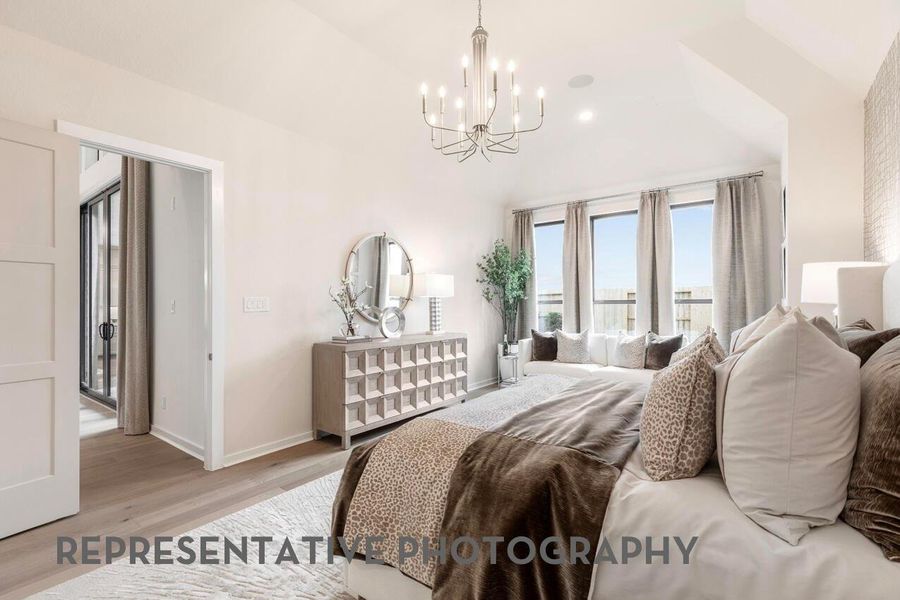 Furnished interior view inside a new home in Elyson, Katy (Image 17).