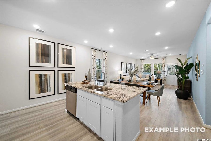 Furnished interior view inside a new home in Hickory Ridge, San Antonio (Image 7).