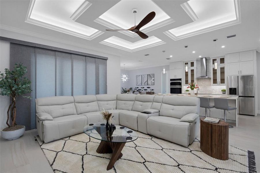 Furnished interior view inside a new home in , Nokomis (Image 18).